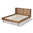 thumbnail image 3 of Baxton Studio Rina Full Size Brown Wood Platform Bed with Headboard, 3 of 10