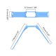 thumbnail image 4 of Bandas De Reloj De Silicona Bandas De Repuesto Correa De Reloj Suave Y Cómoda Compatible Con Polar A360 A370 Scienceny EL017230-07, 4 of 5