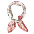 thumbnail image 1 of MasteelfCA 1Pc Flower Printed Silk Scarf Fashion Small Square Neckerchief Bag Accessory, 1 of 7