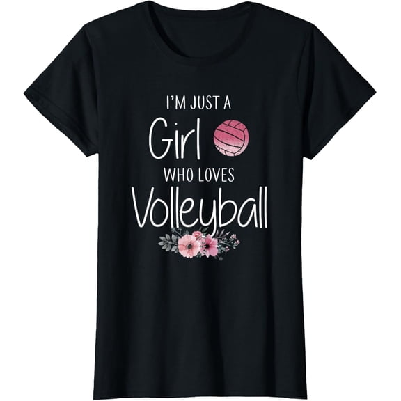 Volleyball Shirt For Girls Teens Women Cute T-Shirtmen and women can wear, black, white, gifts.S,M,L,XL,2XL,3XL,2572XL