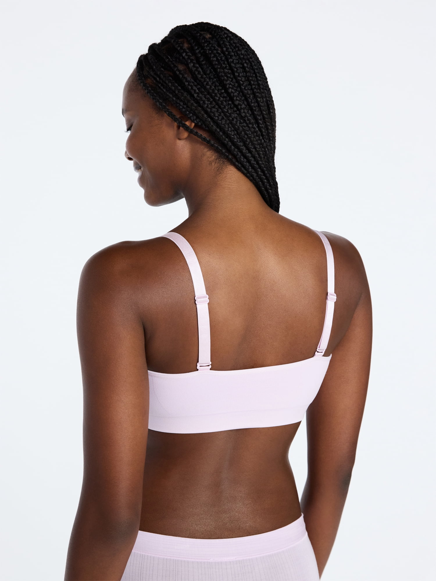 Joyspun Women's Seamless Plunge Pullover Bralette, Sizes S-XXXL