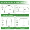 thumbnail image 5 of Garden Mesh Netting & Hoops Kit, 8 x 26 FT Plant Cover with Bracket for Vegetable Plants Fruits Flowers Greenhouse, 5 of 8