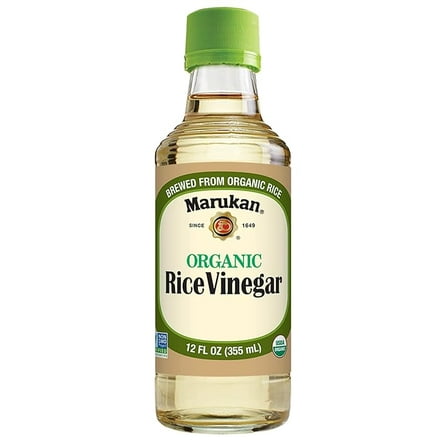 Marukan Organic Unseasoned Rice Vinegar, 12 Ounce Glass Bottle (Pack of 1)