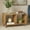 Brown Oak, variant on Safavieh Yona Traditional Wood Horizontal 2 Shelf End Table, Black