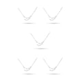 thumbnail image 3 of Sonducket Tema de constelación Collar de amistad de diamantes de imitación Ins con tarjeta de exhibición Cadena de joyería Colgante de dijes Capricornio Plata 5Conjunto, 3 of 6