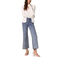 thumbnail image 2 of Suéter cárdigan casual INSPIRE CHIC para mujer, de frente abierto, de manga larga, con peplum, tejido, color blanco, 2 of 6