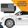 thumbnail image 7 of Magnet Me Up Black and White American Flag Vinyl Automotive Magnet, 3x5 in, 7 of 7