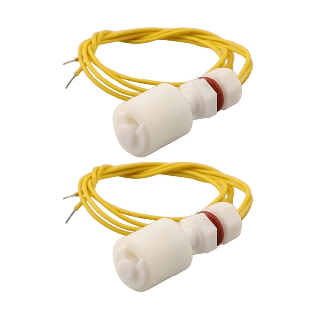 2Pcs Pp Float Switch M8 46Mm Fish Tank Vertical Water Level Sensor For Tank Pool Reliable Water Level Sensor Float Switches