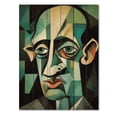thumbnail image 3 of Designart "Male Abstract Masterpiece Artistic Impression" Masterpiece Print on Natural Pine Wood, 3 of 5