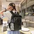thumbnail image 5 of Hzzsbu Ita Bag Clear Backpack Heavy Duty PVC Transparent Backpack Multiple Pockets Bookbag for Concert Work Security Travel Festival, 5 of 7