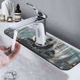 thumbnail image 7 of Kdxio Panda In Futuristic City Pattern Non-Slip Diatom Mud Faucet Drain Pad,Self Absorbent Mat for Kitchen Sink for Variety Kitchen & Bathroom Countertops, 7 of 7