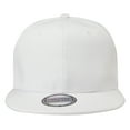 thumbnail image 5 of 2-pack Classic Snapback Hat Cap Hip Hop Style Flat Bill Blank Solid Color Adjustable Size Black & White, 5 of 6
