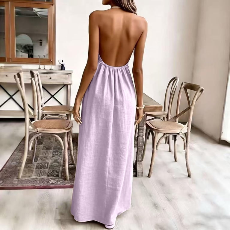 purple flowy dresses for women Zilla Modest Maxi in Lilac Medium
