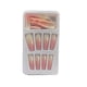thumbnail image 1 of Juego de prensa de punta francesa Minnieouse 1 en las uñas Gradient Extra Long Fashion Full Cover Ballerina Salon Kit de manicura para niñas Tipo 13 gelatina 24 piezas Pegamento 2g, 1 of 6