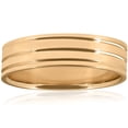 thumbnail image 1 of High Polished Mens Wedding Ring Solid 10K Yellow Gold, 1 of 4