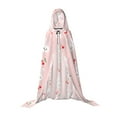 thumbnail image 7 of Honeii Rabbit And Cherry Print Poncho Cape, Cloak Coat, Snuggly Hooded Wearable Blanket, Hooded Cape For Teenagers,Halloween Costumes-Large, 7 of 7