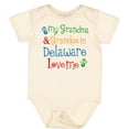 thumbnail image 3 of Inktastic Delaware Grandma Grandpa Love Me Boys or Girls Baby Bodysuit, 3 of 5