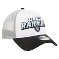 thumbnail image 3 of Youth New Era  White/Black Las Vegas Raiders Streak 9FORTY A-Frame Adjustable Hat, 3 of 5
