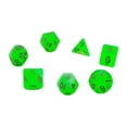 thumbnail image 1 of Juego de mesa de 7 dados multicaras, Trpg, DND, dados poliédricos para amantes, juego de dados, regalo, juego de guerra, ocio, entretenimiento, juego de dados, casino. Verde, 1 of 9