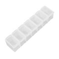 thumbnail image 1 of TB&W 7 Grids 7 Days Medicine Dispenser Weekly Clear Tablet Pill Box for Supplements, 1 of 5