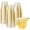 Glitter-9oz-100, variant on 60 pcs Gold Plastic Cups - 9 OZ Hard Gold Glitter Plastic Cups For Cocktail and Drinking - Premium Disposable Cup with Gold Glitter For Fancy Wedding Party Cup