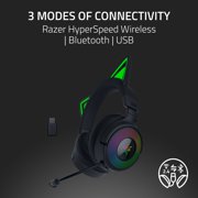 Razer Kraken Kitty V3 Pro Wireless RGB Kitty Headset for Gaming and Streaming, Black