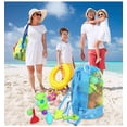 thumbnail image 3 of CHAO Bolsa de malla grande, almacenamiento de juguetes de playa, bolsa de malla plegable, mochila para natación, viajes en la playa, juguetes no incluidos, 3 of 4