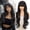 Dark Brown, variant on Wavy Wig with Bangs, 28 Inch Layered Long Curly Wig for Woman, Heat-Resistant Synthetic Hair Replacement Wigs, Natural Appearance Wig for Daily Party Use,Ash Blonde