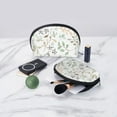 thumbnail image 5 of YFYANG 2 Piece Women's Portable Makeup Bags, Watercolor Plant Leaves Clutch Travel Toilet Bags Cosmetic Organizer, 5 of 7