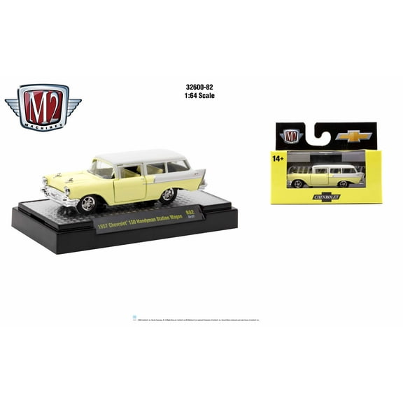 M2 Machines 1:64 Detroit Muscle Release 82 1957 Chevrolet 150 Handyman Station