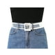 thumbnail image 4 of Cinturones de Cintura Transparentes para Mujeres INSPIRE CHIC, Cinturón Delgado de Talla Grande para Jeans, Vestidos, Abrigos hasta 114cm/44.88" Blanco, 4 of 4