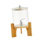 thumbnail image 3 of Dispensador de bebidas para fiestas, dispensador de bebidas de vidrio, dispensador de jugo con bambú Pelota, 3 of 9