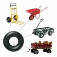 thumbnail image 2 of Set of 2 Tubular Tires 4.10/3.50-4 Inches for Hand Truck, Cart, Garden Cart, Lawn Mower - 4.10-4 Replacement Tube, 2 of 4
