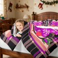 thumbnail image 5 of Manfei Winter Full Size Bedding Sets 7-Piece Christmas Full Size Bed in a Bag, Red White, Xmas Reversible, 5 of 6