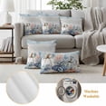 thumbnail image 6 of Blue Coastal Fall Outdoor Waterproof Pillow Covers, Thanksgiving Pumpkins Starfish Botanical Decorative Rectangle Throw Pillowcase Sofa Cushion Sham for Patio/Couch/Chair, 20"x12" 2 Pack, 6 of 8