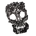 thumbnail image 4 of 4 Piezas de Cráneo Bordado Macarena Apliques de Encaje Negro, 4 of 7