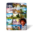 thumbnail image 1 of Manta de forro polar Sherpa de Bob Ross de Surreal Entertainment, 1 of 8