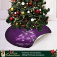 thumbnail image 6 of Coolnut Christmas Christmas Tree Mat Round Christmas Tree Stand Mat Decoration for Holiday Party Home Christmas Day Ornaments Floor Door, 28.3", 6 of 6