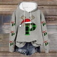 thumbnail image 5 of Yteetum Christmas Hoodies for Women Oversized Christmas Print Long Sleeved Fleece Hooded Sweatshirts Pullover Top Womens Casual Xmas Graphic Loose Drop-Shoulder Hoodies Fall Winter Clothes, 5 of 5