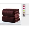 thumbnail image 1 of 50x70CM Mini Super Soft Warm Solid Warm Micro Plush Fleece Blanket Rug Sofa, 1 of 4