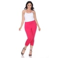 thumbnail image 2 of White Mark Women's Plus Size Super Soft Capri Leggings, 2 of 5