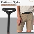 thumbnail image 2 of Men Canvas Double Ring Belt Plus Size Men Cloth Casual Belt for Jeans Pants, 2 of 7