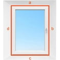 thumbnail image 3 of nipocaio Universal 400cm (157") window seal for portable air conditioner and dryer - Works with all portable air conditioners, easy to install - Air exchange guards with zipper and adhesive fastener, 3 of 5