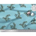 thumbnail image 2 of Soimoi Rayon Fabric Leaves & Floral Block Print Sewing Fabric Yard 42 Inch Wide, 2 of 3