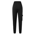 thumbnail image 4 of Summer Pants for Women Cargo Sweatpants Casual Baggy High Waisted Joggers Pants Wide Leg Streetwear With Pockets plus Size Athletic Comfy Pant with Pocket Slim Athletic Warm Yoga for Women Black S, 4 of 4