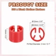 thumbnail image 2 of Marcador de percha de ropa Uxcell Etiquetas de plástico en blanco para ropa Marcadores de tamaño para codificación de color de prendas Accesorios rojos, 2 of 7