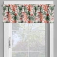 thumbnail image 2 of Ambesonne Botanical Valance Pack of 2, Colorful Tropical Plants, 54"X18", Reseda Green and Salmon, 2 of 5
