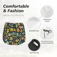 thumbnail image 4 of Balery Colorful Hippie Pantalones cortos deportivos para mujer con forro y dos bolsillos, elásticos, para entrenamiento, gimnasio, yoga-X-Large, 4 of 7