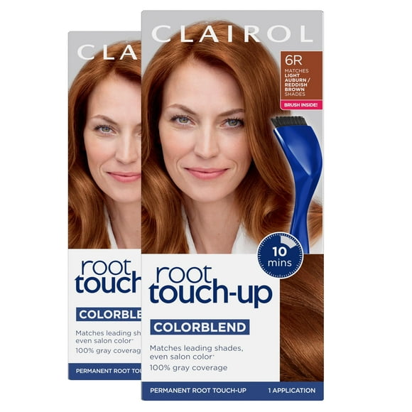 Tinte para el cabello Clairol Root Touch-Up Nice'n Easy 6R Light Auburn x2