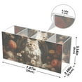 thumbnail image 3 of Cat in Flowers Floral Pencil Pen Cosmetic Holder Cup Makeup Brush Holder Desk Accessories Holder Acrylic Organizer for Office School Home, 3 of 7